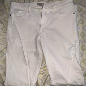 Abercrombie and Fitch White Skinny Jeans